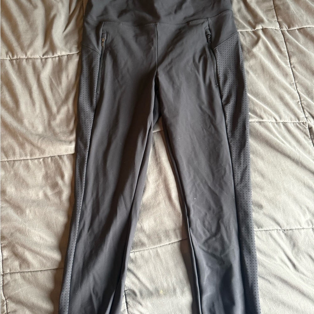 Athleta Performance Leggings with Zipper Pockets